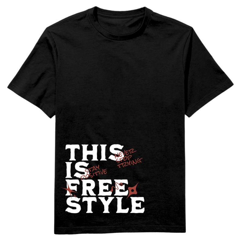 This Is Free Style Round Neck T-Shirt