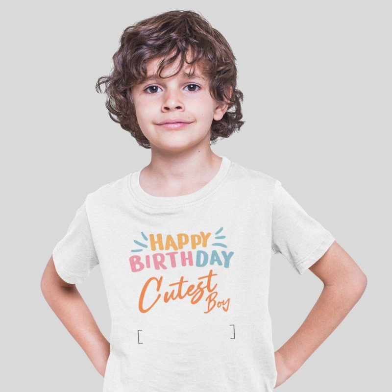 Happy Birthday Boy Personalized Kids Tshirt