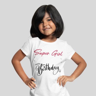 Super Girl Personalized Kids Tshirt