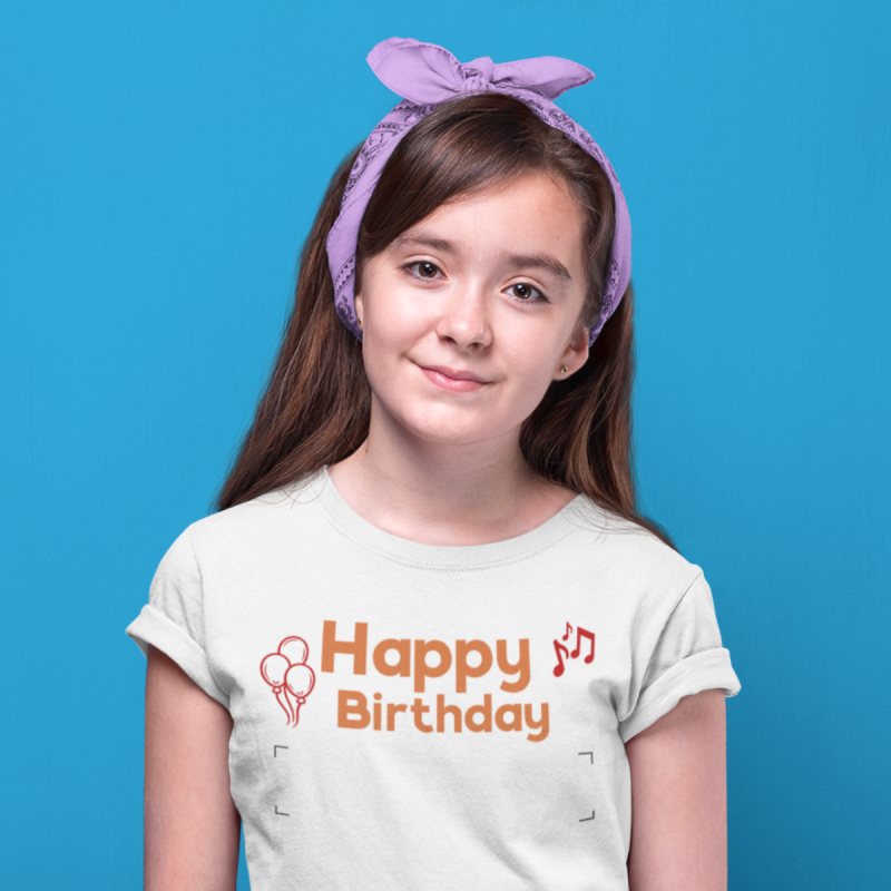 Happy Birthday Personalized Kids T-shirt
